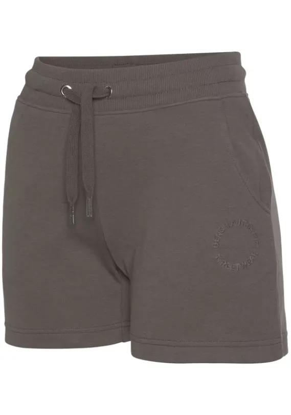 Shorts|Bench. Sweatshorts"Mit Logostickerei" Taupe