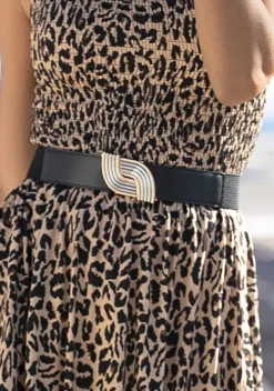 Gurtel|LASCANA Taillengurtel Schwarz