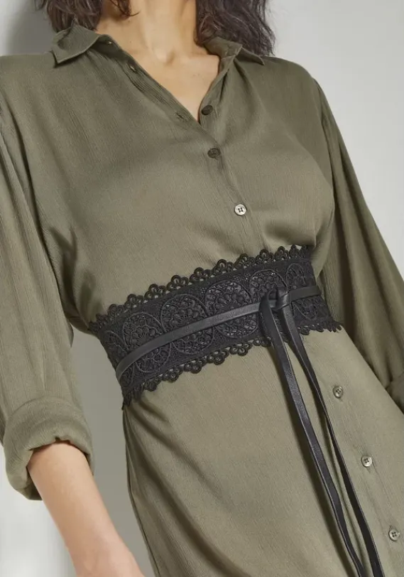 Gurtel|LASCANA Taillengurtel Schwarz