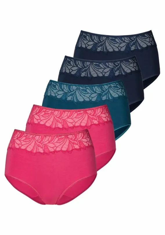Nachhaltige Dessous & Wasche|Vivance Taillenslip Pink, Navy, Petrol