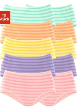 Nachhaltige Dessous & Wasche|petite fleur Taillenslip Grun, Orange, Gelb, Lila, Rosa