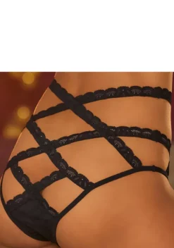 Reizwasche|petite fleur gold Taillenslip Schwarz