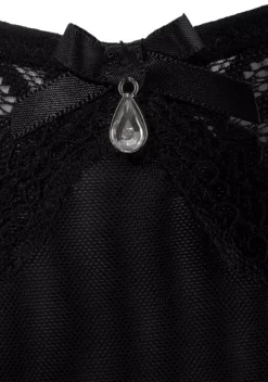 Slips|petite fleur gold Tanga Schwarz