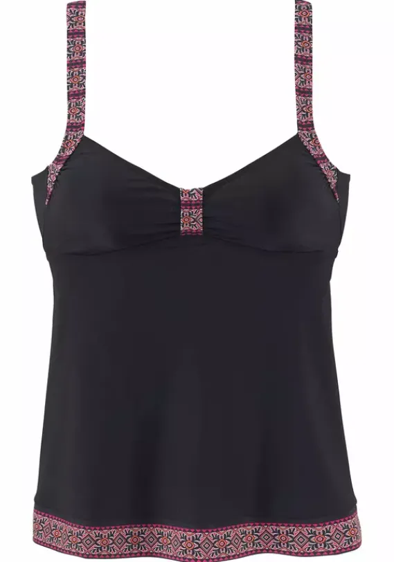 Tankinis|LASCANA Tankini-Top"Daisy" Schwarz