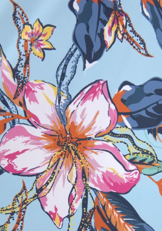 Bikini-Oberteile|LASCANA Tankini-Top"Malia" Hellblau-Bedruckt