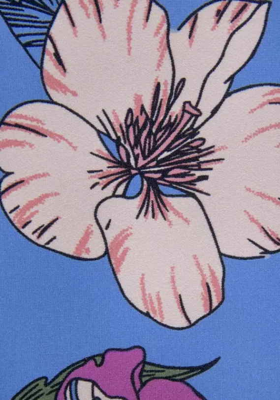 Tankinis|s.Oliver Tankini-Top"Maya" Blau-Bedruckt