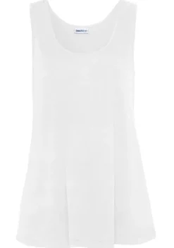 Damenshirts|Beachtime Tanktop Bedruckt+Weis