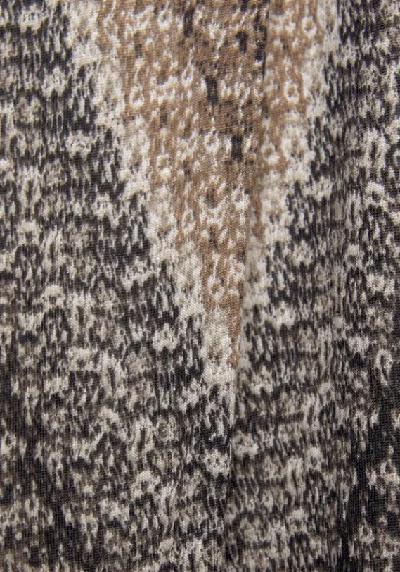 Damenshirts|LASCANA Tanktop Schwarz-Braun-Creme Bedruckt