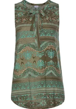 Damenshirts|LASCANA Tanktop Turkis-Bedruckt