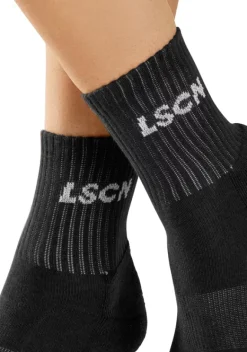 Socken|LSCN by LASCANA Tennissocken 1X Schwarz, 1X Weis