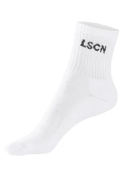 Socken|LSCN by LASCANA Tennissocken 1X Schwarz, 1X Weis