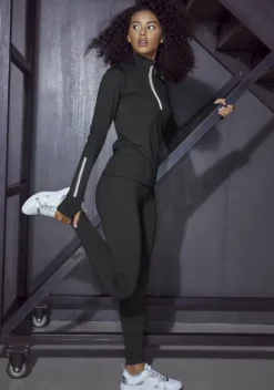 Homewear-Leggings|LASCANA ACTIVE Thermoleggings Schwarz