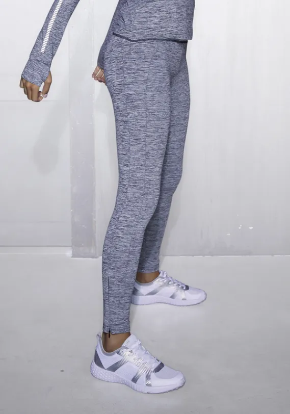 Homewear-Leggings|LASCANA ACTIVE Thermoleggings Meliert-Grau