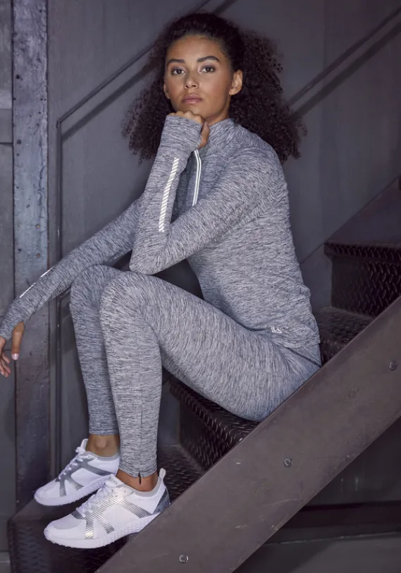 Homewear-Leggings|LASCANA ACTIVE Thermoleggings Meliert-Grau