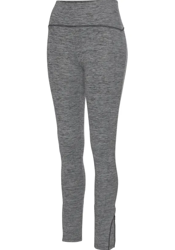 Homewear-Leggings|LASCANA ACTIVE Thermoleggings Meliert-Grau