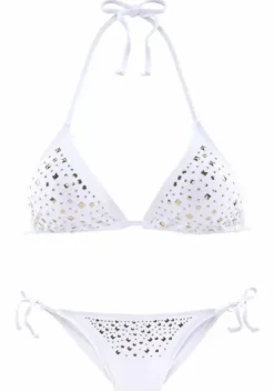 Triangel-Bikinis|JETTE Triangel-Bikini Weis