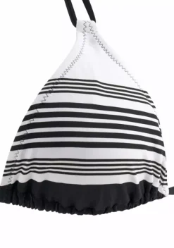 Triangel-Bikinis|JETTE Triangel-Bikini Schwarz-Weis