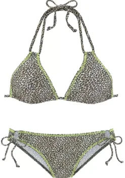 Triangel-Bikinis|Buffalo Triangel-Bikini"Celeste" Leo-Braun