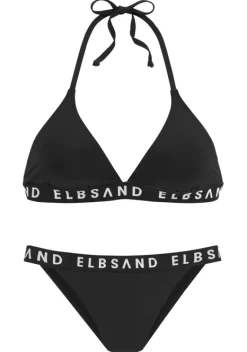 Triangel-Bikinis|Elbsand Triangel-Bikini"Edith" Schwarz
