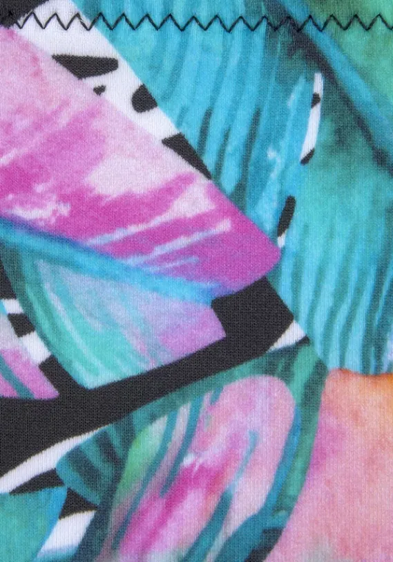 Triangel-Bikinis|Vivance Triangel-Bikini"Piuma" Schwarz-Bunt