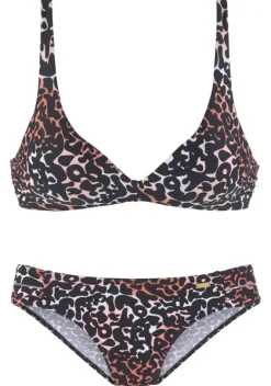 Triangel-Bikinis|Buffalo Triangel-Bikini"Sky" Leo-Bedruckt