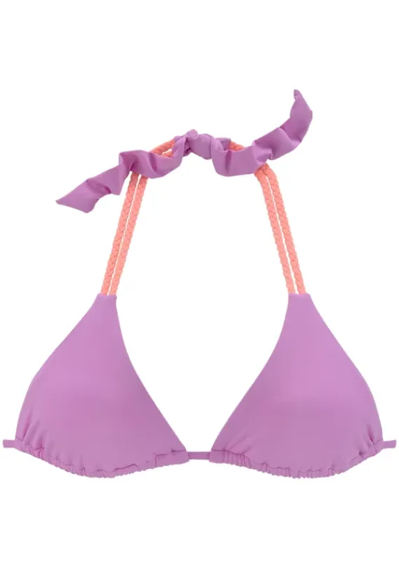 Triangel-Bikinis|Venice Beach Triangel-Bikini-Top"Anna" Lila