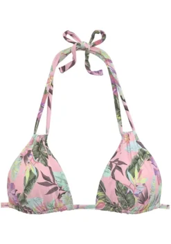 Triangel-Bikinis|s.Oliver Triangel-Bikini-Top"Azalea" Rose-Bedruckt