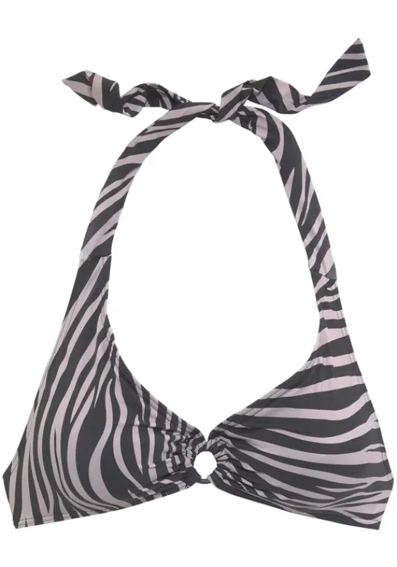 Triangel-Bikinis|LASCANA Triangel-Bikini-Top"Kaa" Schwarz-Bedruckt