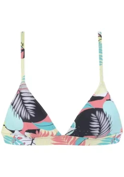Triangel-Bikinis|LASCANA ACTIVE Triangel-Bikini-Top"Layne" Turkis-Gelb-Bedruckt