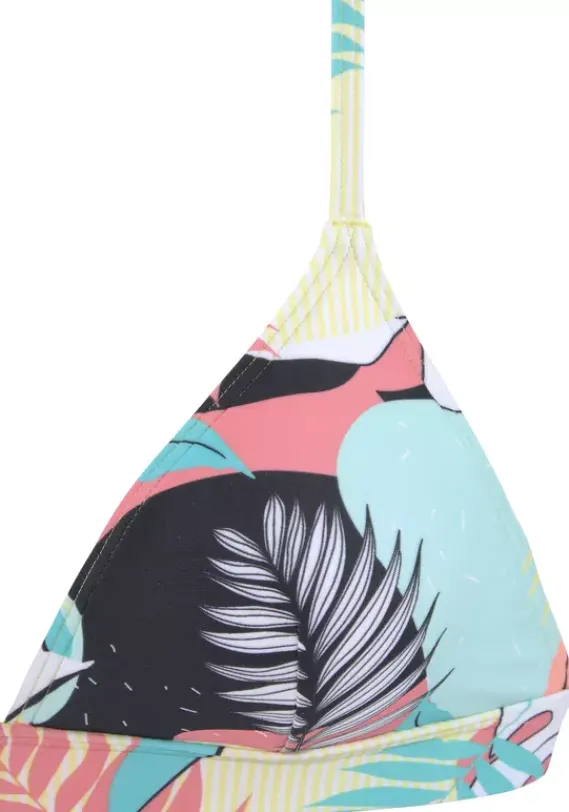 Triangel-Bikinis|LASCANA ACTIVE Triangel-Bikini-Top"Layne" Turkis-Gelb-Bedruckt