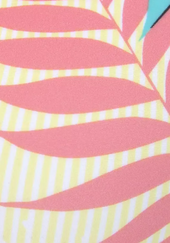 Triangel-Bikinis|LASCANA ACTIVE Triangel-Bikini-Top"Layne" Turkis-Gelb-Bedruckt