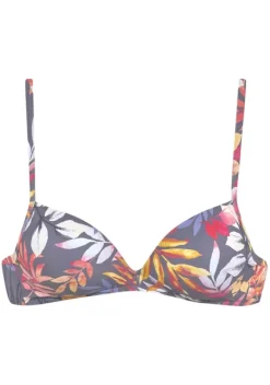 Triangel-Bikinis|Vivance Triangel-Bikini-Top"Leilani" Grau-Bedruckt