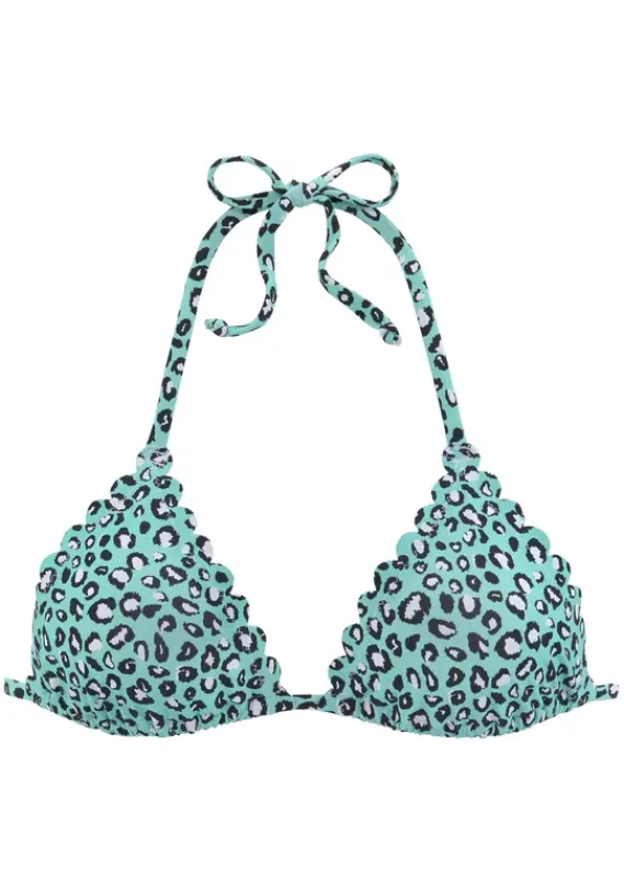 Triangel-Bikinis|LASCANA Triangel-Bikini-Top"Mae" Mint-Bedruckt