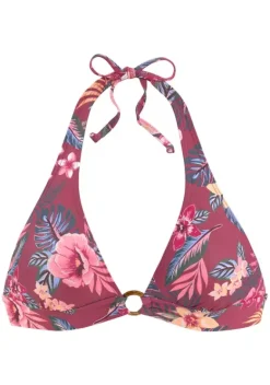 Triangel-Bikinis|s.Oliver Triangel-Bikini-Top"Marika" Rostrot-Bedruckt