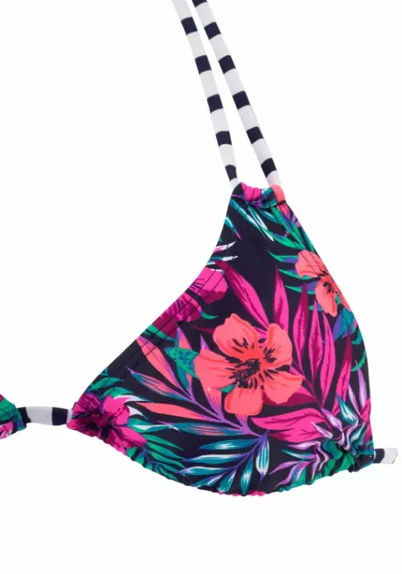Triangel-Bikinis|Venice Beach Triangel-Bikini-Top"Summer" Marine-Bedruckt