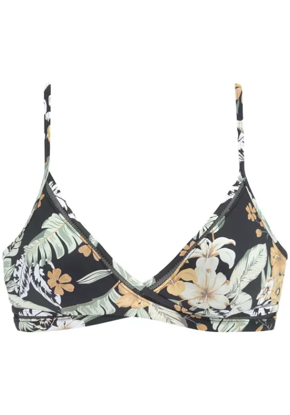 Triangel-Bikinis|Sunseeker Triangel-Bikini-Top"Suva" Schwarz Bedruckt