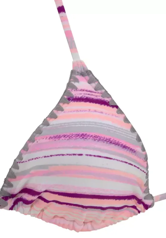 Triangel-Bikinis|Venice Beach Triangel-Bikini"Violet" Lachs-Bedruckt