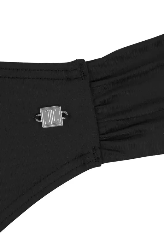 Triangel-Bikinis|JETTE Triangel-Bikini"Volant" Schwarz