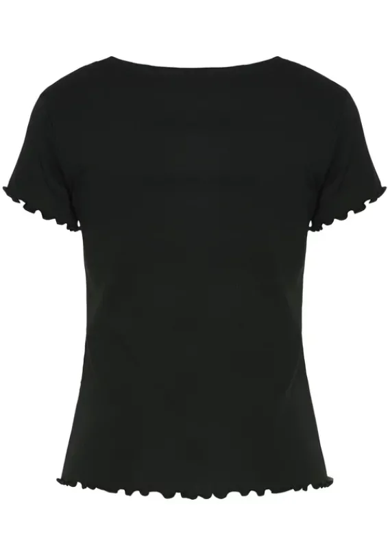 Damenshirts|s.Oliver T-Shirt Schwarz