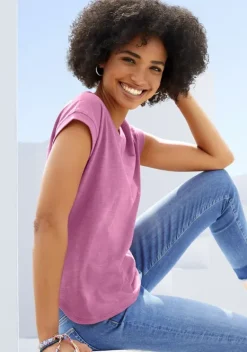 Damenshirts|Vivance T-Shirt Pink