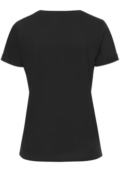 Damenshirts|Bench. T-Shirt Schwarz, Weis