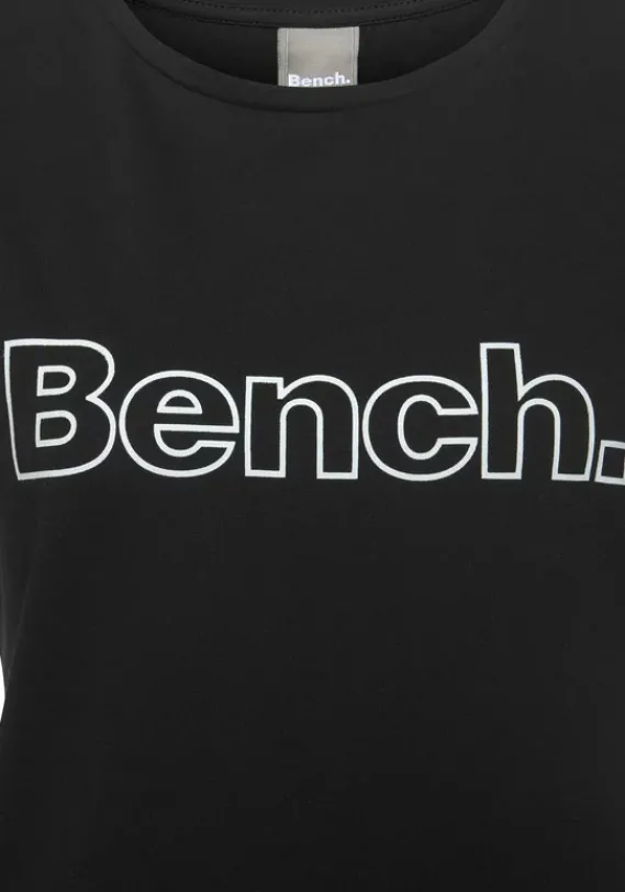 Damenshirts|Bench. T-Shirt Schwarz, Weis
