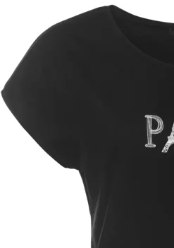 Homewear-Oberteile|Vivance T-Shirt Schwarz