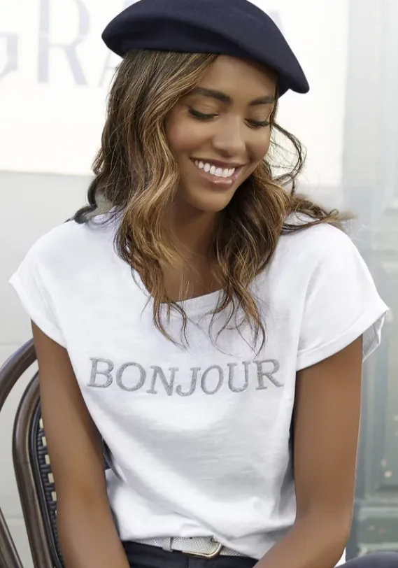 Homewear-Oberteile|Vivance T-Shirt Weis