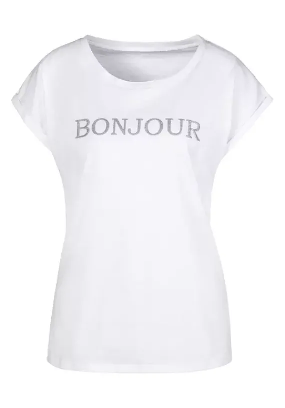 Homewear-Oberteile|Vivance T-Shirt Weis