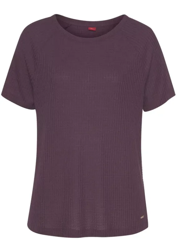 Damenshirts|s.Oliver T-Shirt Bordeaux