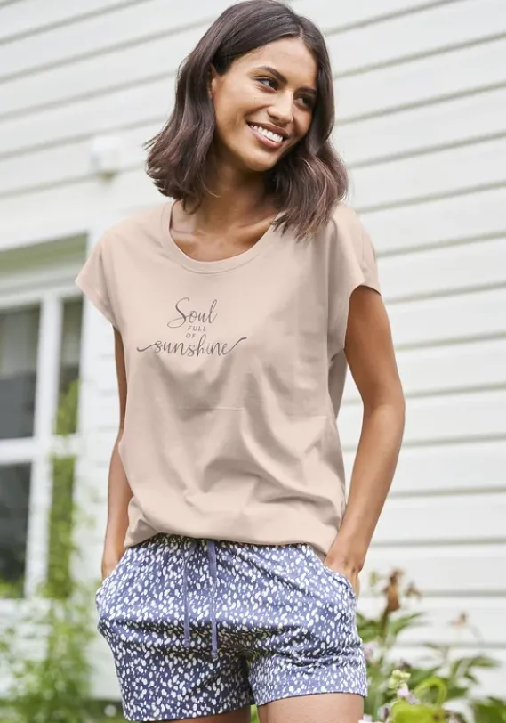 Damenshirts|Vivance Dreams T-Shirt Apricot