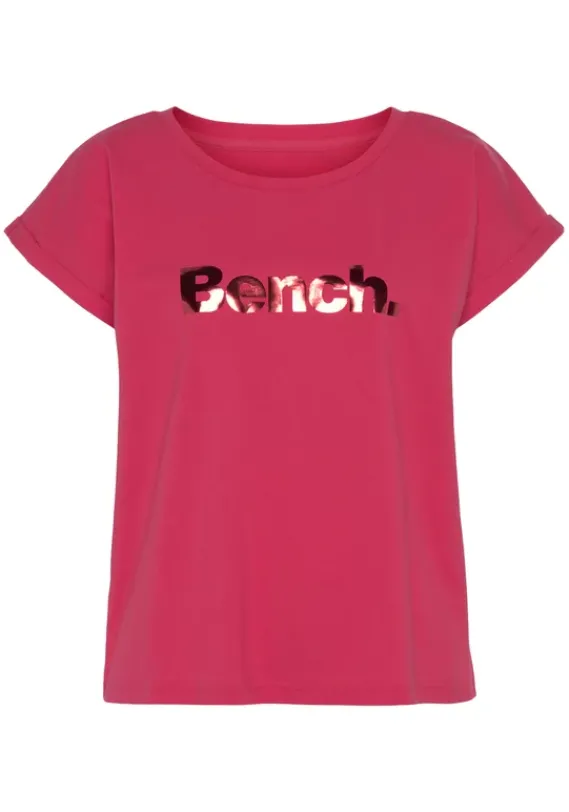 Homewear-Oberteile|Bench. T-Shirt"-Kurzarmshirt, Loungeshirt" Pink