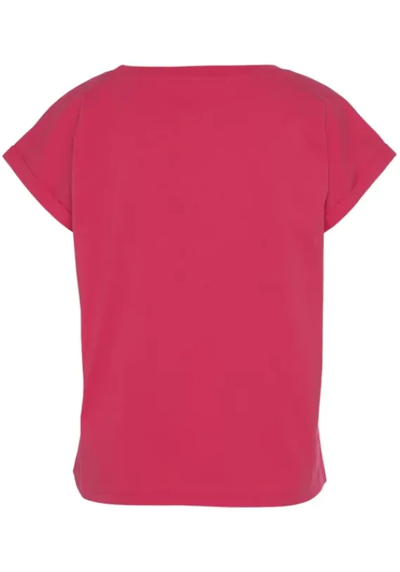 Homewear-Oberteile|Bench. T-Shirt"-Kurzarmshirt, Loungeshirt" Pink