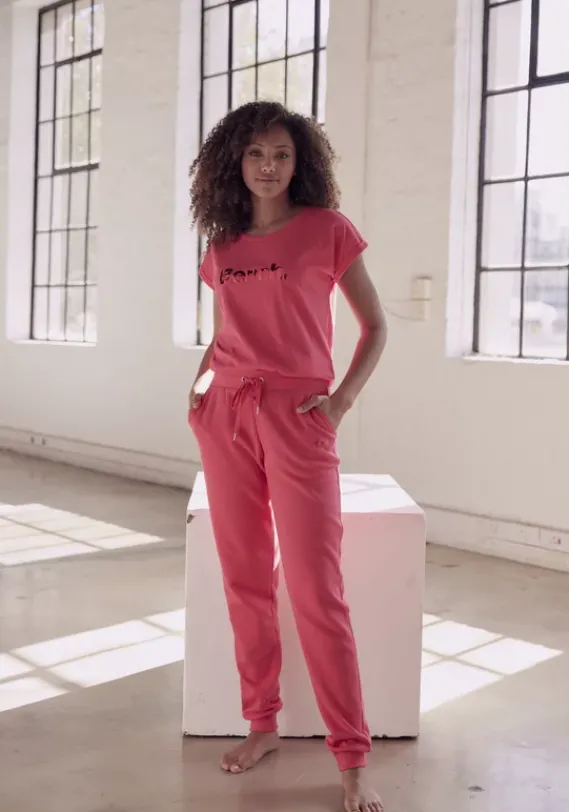 Homewear-Oberteile|Bench. T-Shirt"-Kurzarmshirt, Loungeshirt" Pink